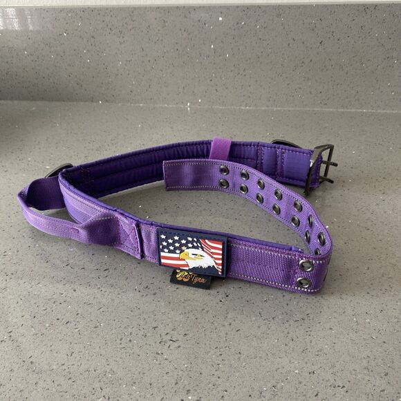 Adi Tyna Tactical Dog Collar-Handle, Heavy Duty Training-Purple/XL - Picture 1 of 4
